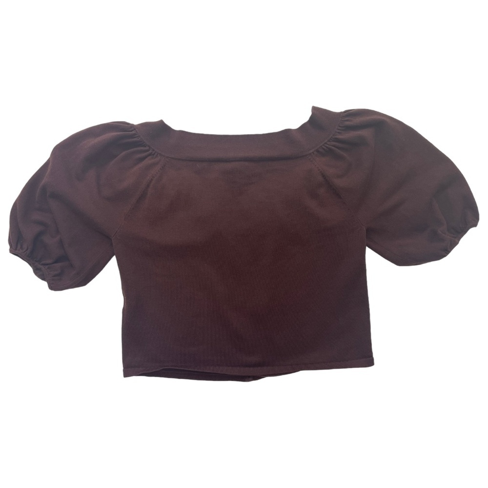 Antonio Melani Off-The-Shoulder Top Sweater Silk and Cotton Blend Size XS - Picture 7 of 12
